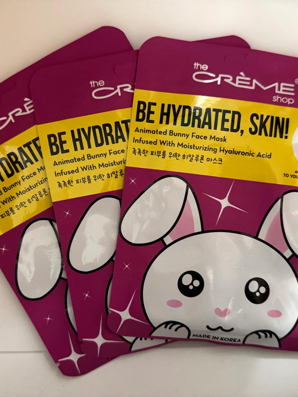 The Crème Shop Be Hydrated, Skin! Animated Bunny Hydrating Face Mask - Pink